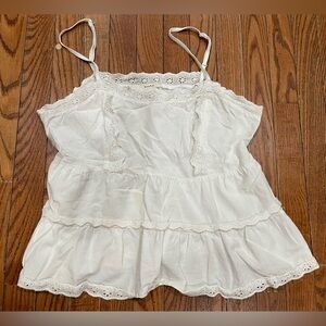 Elegant White Lace Camisole